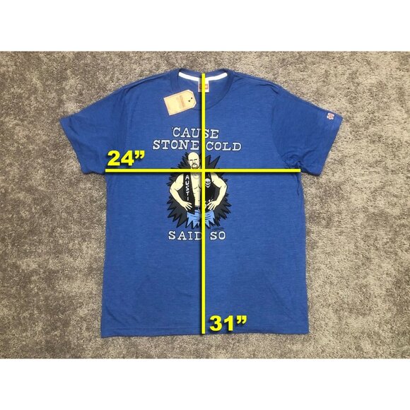 WWE x HOMAGE Stone Cold Steve Austin SAID SO t-shirt sz XL wwf vtg rock raw 3:16 - Picture 5 of 5